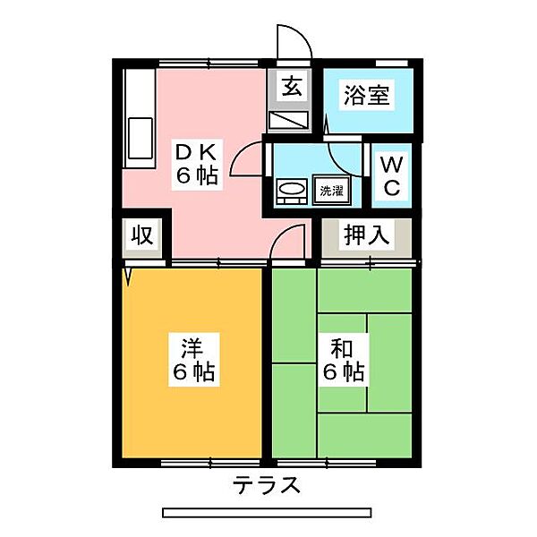 モンパレナス ｜静岡県駿東郡清水町柿田(賃貸アパート2DK・1階・35.11㎡)の写真 その2