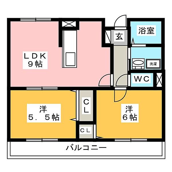 デーア・アビターレ ｜静岡県沼津市共栄町(賃貸マンション2LDK・2階・51.67㎡)の写真 その2