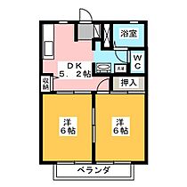 ネクサスウツギＡ  ｜ 静岡県駿東郡長泉町納米里（賃貸アパート2K・1階・38.83㎡） その2