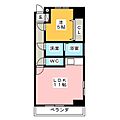 イーグルコートタカザワ2階6.6万円