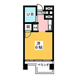 ベルトピア沼津3 ワンルームの間取図画像