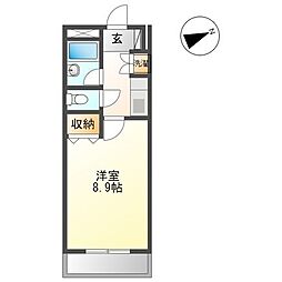 プロニティー230 1Kの間取図画像