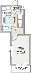 タイユールタケナカ 1Kの間取図画像