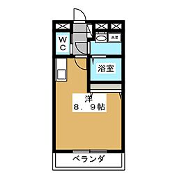 チェスタ大手町 ワンルームの間取図画像