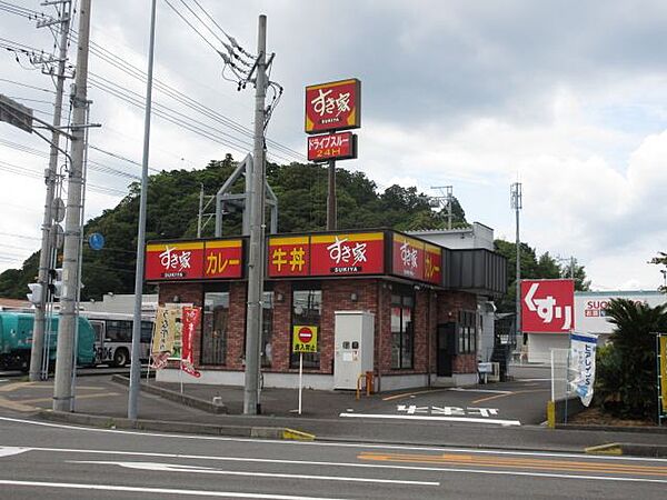 画像13:飲食店「すき家まで880m」