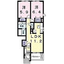 アイリス  ｜ 静岡県島田市中河町（賃貸アパート2LDK・1階・55.17㎡） その2