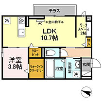 フェリシア  ｜ 静岡県藤枝市高柳（賃貸アパート1LDK・1階・42.79㎡） その2