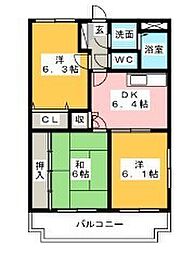 間取図画像 3DK