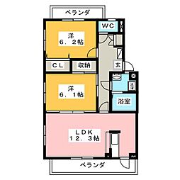 間取図画像 2LDK