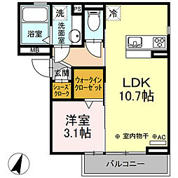 間取図画像 1LDK