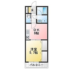 間取図画像 1DK