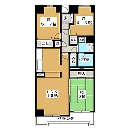 間取図画像 3LDK