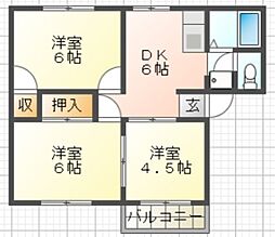 間取図画像 3DK