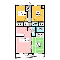 ラ・フォーレ23 3LDKの間取図画像
