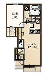 OREC 1LDKの間取図画像
