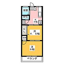 ヤマキ  ｜ 静岡県袋井市彦島（賃貸アパート2K・2階・29.16㎡） その2