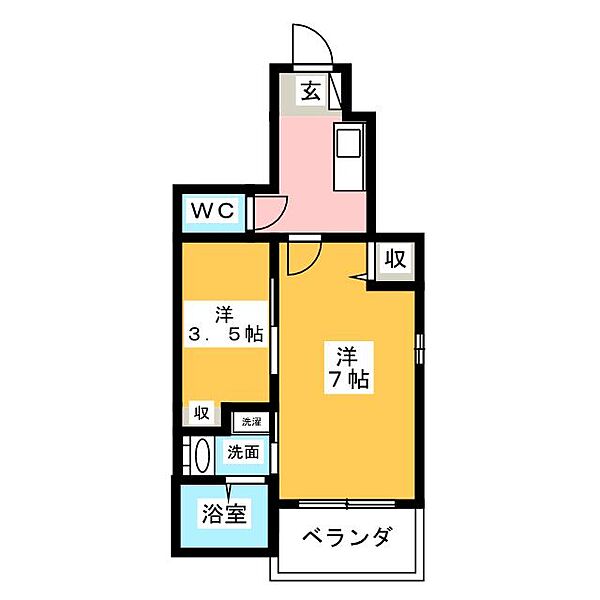 ベル　ユニヴェール ｜静岡県掛川市杉谷１丁目(賃貸アパート1K・1階・31.65㎡)の写真 その2