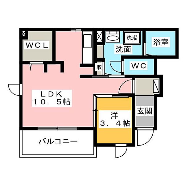 レジデンスI ｜静岡県菊川市加茂(賃貸アパート1LDK・1階・36.41㎡)の写真 その2