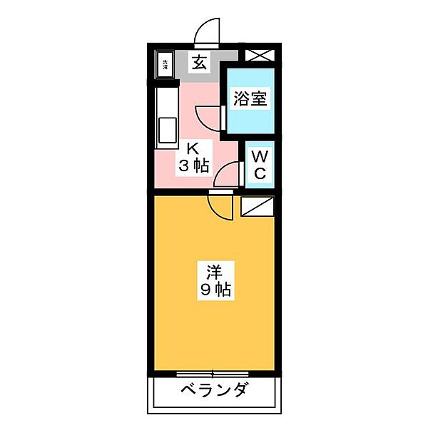 ドミールV ｜静岡県掛川市富部(賃貸マンション1K・2階・25.20㎡)の写真 その2