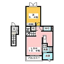 ジャスミン  ｜ 静岡県掛川市長谷３丁目（賃貸アパート1LDK・2階・41.24㎡） その2