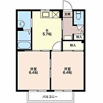 ウィングライフ21  ｜ 静岡県掛川市二瀬川（賃貸アパート2K・2階・42.36㎡） その2