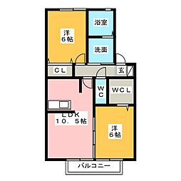 間取図画像 2LDK