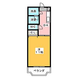 SUNDREAM 1DKの間取図画像