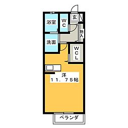 エクセレンテ ワンルームの間取図画像