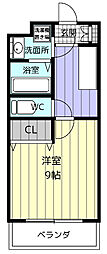 高御所ロイヤルマンション 1Kの間取図画像
