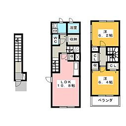 ヴィラ・サウス 2LDKの間取図画像