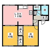 フレグランス横割Ｂ  ｜ 静岡県富士市横割１丁目（賃貸アパート2LDK・1階・49.76㎡） その2