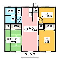 シティハイムリバティＢ  ｜ 静岡県富士市五貫島（賃貸アパート2LDK・2階・58.30㎡） その2