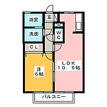 セジュールＫ  ｜ 静岡県富士市今泉（賃貸アパート1LDK・1階・40.07㎡） その2