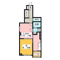 ベル　カージュ  ｜ 静岡県富士市入山瀬４丁目（賃貸アパート1LDK・1階・43.65㎡） その2