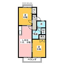 パークヒル今泉Ａ  ｜ 静岡県富士市今泉（賃貸アパート2LDK・2階・48.60㎡） その2