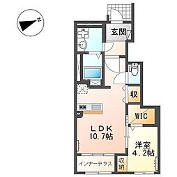 Glycine 1LDKの間取図画像
