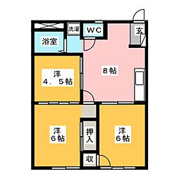 和希チヨダ 3DKの間取図画像
