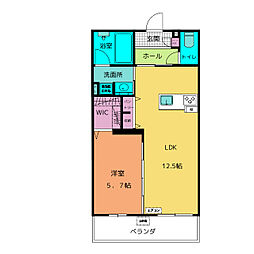セレステ 1LDKの間取図画像