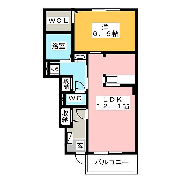 アグレアーブル ｜静岡県富士宮市城北町(賃貸アパート1LDK・1階・48.35㎡)の写真 その2