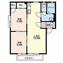 フレグランス342　Ｄ  ｜ 静岡県富士宮市宮原（賃貸アパート2LDK・1階・50.54㎡） その2