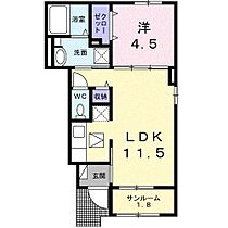 サンフラワーA 103 ｜ 静岡県富士宮市大岩911-1（賃貸アパート1LDK・1階・40.03㎡） その2