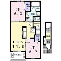 メゾン・ソレアードII  ｜ 静岡県富士宮市宮原（賃貸アパート2LDK・2階・56.68㎡） その2