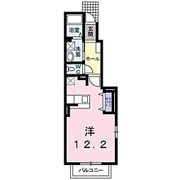 グランシャリオ大室 ワンルームの間取図画像