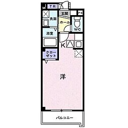 フラン淀川 ワンルームの間取図画像
