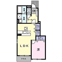 マ・メゾン 1LDKの間取図画像