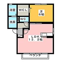 ケープコッド　イン　Ｂ  ｜ 静岡県焼津市西小川５丁目（賃貸アパート1LDK・1階・45.45㎡） その2