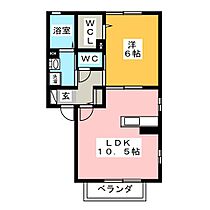 シャルマンＮ  ｜ 静岡県焼津市東小川７丁目（賃貸アパート1LDK・2階・40.43㎡） その2