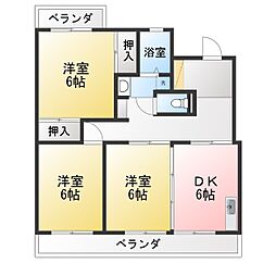 ステラマリス 3DKの間取図画像
