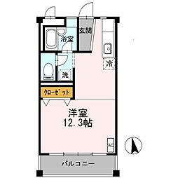 FKビル ワンルームの間取図画像