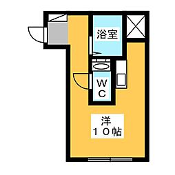 ジュネスヤイヅ ワンルームの間取図画像